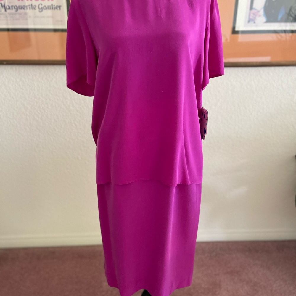 🌺NEW🌺WASHABLE by SILKS BY JOAN LESLIE:  NOTE: TOP is Size 12 & Skirt is Size 8